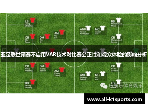 亚足联世预赛不启用VAR技术对比赛公正性和观众体验的影响分析